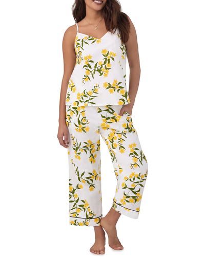 Bedhead Crop Organic Cotton Camisole Pajamas - Yellow