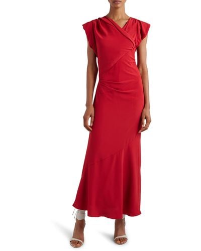 Isabel Marant Kidena Draped A-line Dress - Red