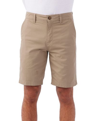 O'neill Sportswear Jay Stretch Flat Front Bermuda Shorts - Natural