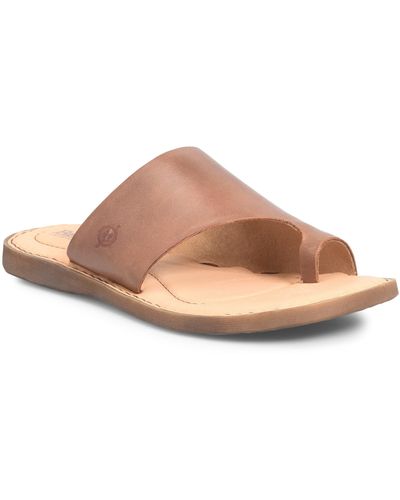 Børn Hinti Toe Loop Slide Sandal - Brown