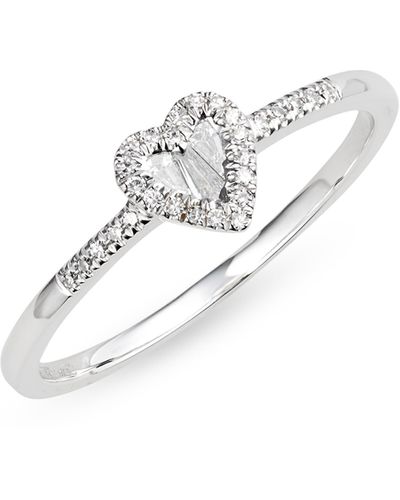Meira T Diamond Heart Ring - White