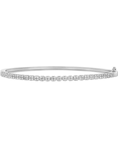 Bony Levy Diamond Bangle Bracelet - White