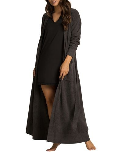 Barefoot Dreams Cozychic Ultra Litetm Long Robe - Black