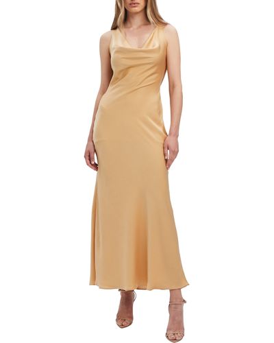 Bardot Adonia Cowl Neck Dress - Natural