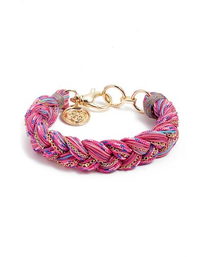 Kendra Scott Masie Braided Cord Bracelet - Pink