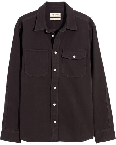 Madewell Garment Dye Work Shirt - Black