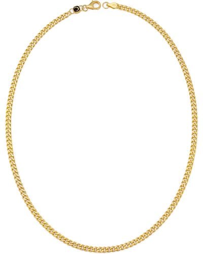 Crislu Curb Chain Necklace - Metallic
