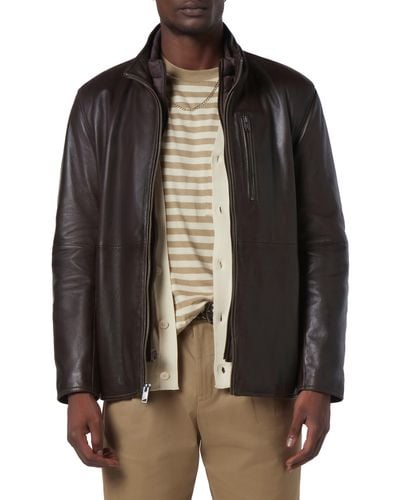 Andrew Marc Wollman Leather Jacket - Black