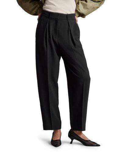 & Other Stories & Pleated Tapered Leg Pants - Black