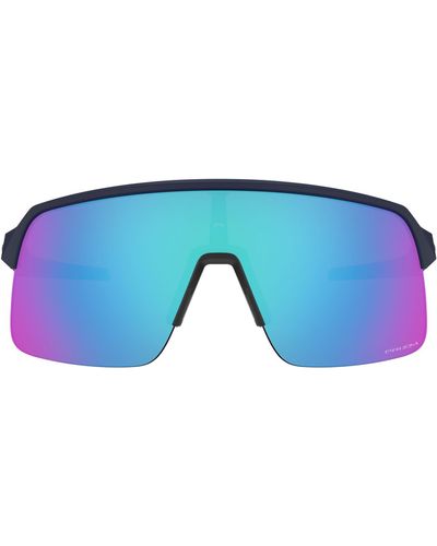 Oakley Sutro Lite 139mm Prizmtm Semi Rimless Wrap Shield Sunglasses - Blue