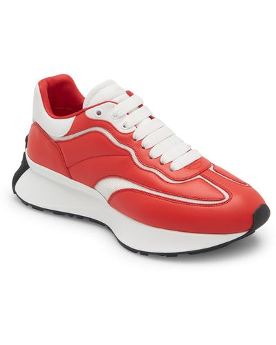 Alexander McQueen Sprint Runner Sneaker - Red