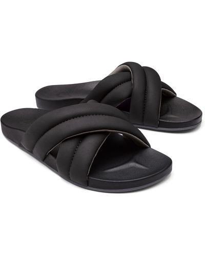 Olukai Hila Water Resistant Slide Sandal - Black
