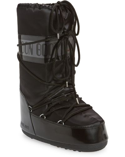 Moon Boot Moon Boot Icon Glance Water Repellent Boot - Black
