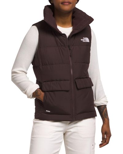 The North Face Gotham Down Puffer Vest - Brown