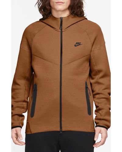 Nike Tech Fleece Windrunner Zip Hoodie - Brown