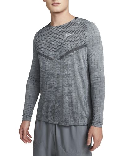 Nike Dri-fit Adv Techknit Ultra Running Top - Gray