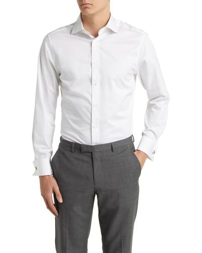 Charles Tyrwhitt Slim Fit Luxury Twill Dress Shirt - White
