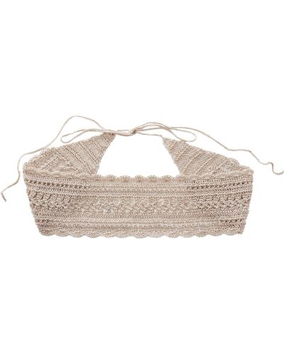 Mango Crochet Belt - White