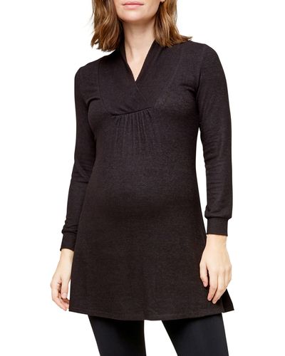Nom Maternity Luna Maternity/nursing Sweater - Black