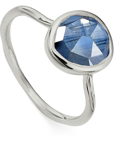 Monica Vinader Siren Stacking Ring - Blue