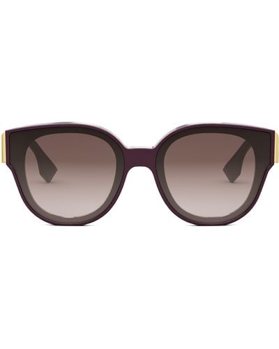 Fendi The First 63mm Gradient Oversize Round Sunglasses - Brown