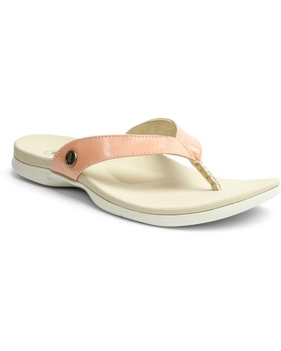 Revitalign Orthotic Embroidered Suede Slide Sandals - Fiona 