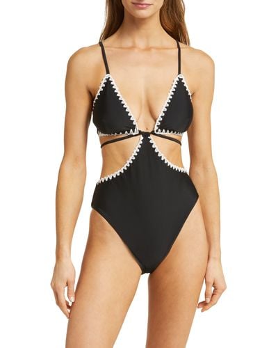 Ramy Brook Raina Cutout One-piece Swimsuit - Black