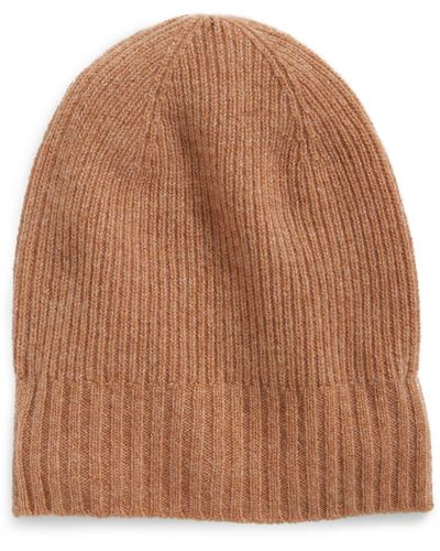 Nordstrom Recycled Cashmere Blend Beanie - Brown