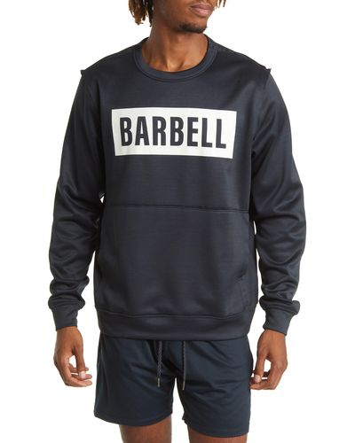 BARBELL APPAREL Crucial Fleece Crewneck Sweatshirt - Black