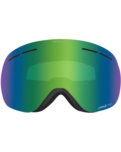 Dragon X1s 70mm Snow goggles - Green
