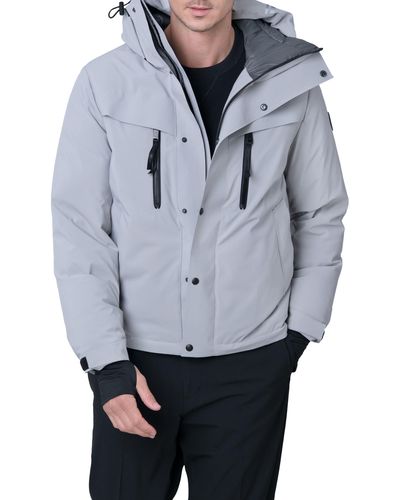 The Recycled Planet Company Norwalk Water Repellent Recycled Down Parka - Gray