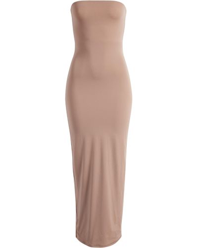 Skims Fits Everybody Strapless Body-con Dress - Natural