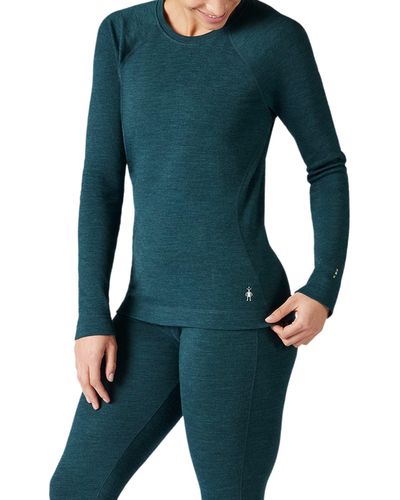 Smartwool Long Sleeve Merino Wool Thermal Top - Green
