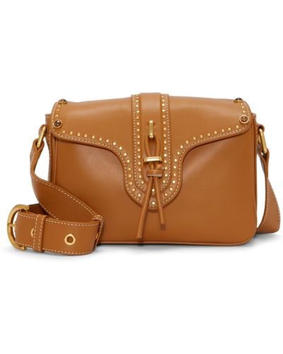 Vince Camuto Macey Leather Crossbody Bag - Brown