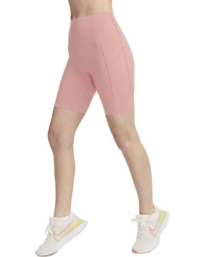 Nike Dri-fit High Waist Bike Shorts - Pink