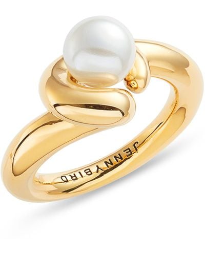 Jenny Bird Daphne Imitation Pearl Ring - Metallic