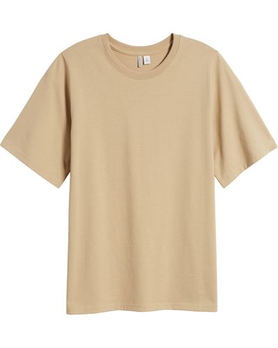Nordstrom Relaxed Fit Pima Cotton Crewneck T-shirt - Natural