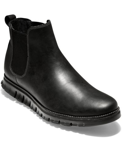 Cole Haan Men's ZerøGrand Waterproof Chelsea Boot Black Size 10.5 M