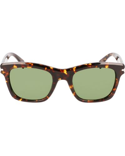 Lanvin Jl 52mm Rectangular Sunglasses - Green
