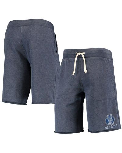 Alternative Apparel Heathered Navy Air Force Falcons Victory Lounge Shorts - Blue