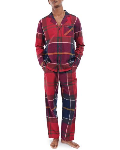 Barbour Large Scale Laith Pajama Set - Red