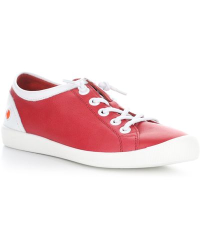 Softinos Isla Distressed Sneaker - Red