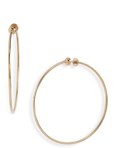 Jenny Bird Icon Large Hoop Earrings - Metallic