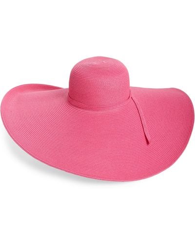 San Diego Hat Ultrabraid Xl Brim Straw Sun Hat - Pink