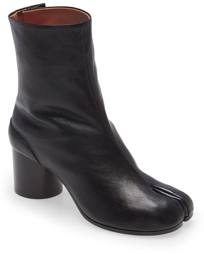 Maison Margiela Tabi Leather Boot - Black
