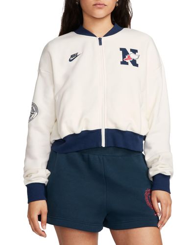 Nike Sportswear Club Exeter Crop Jacket - Blue