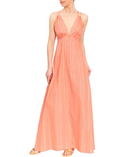 EVERYDAY RITUAL Hazel Long Cotton Nightgown - Pink