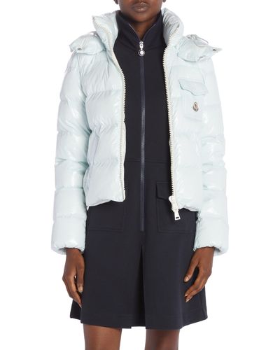 Moncler Andro Hooded Down Puffer Jacket - Blue