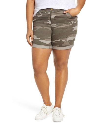 Wit & Wisdom 'ab'solution Camo Twill Shorts - Natural