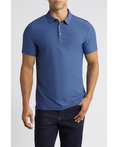Robert Barakett Hickman Short Sleeve Polo Shirt - Blue